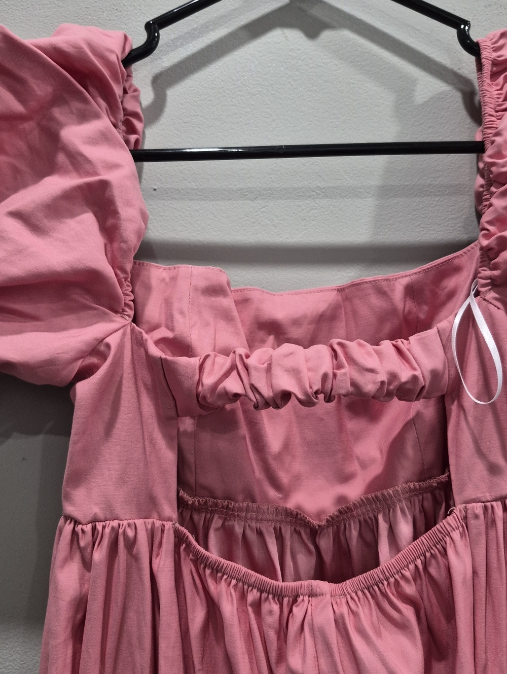 Reformation Aurelia Dress In Ladies Room Pink - Picture 8 of 9